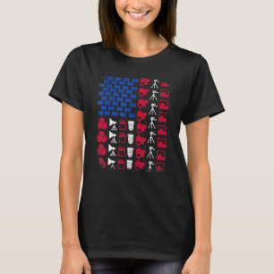 Camiseta Fotógrafo Herramienta Bandera Americana Orgullo 4