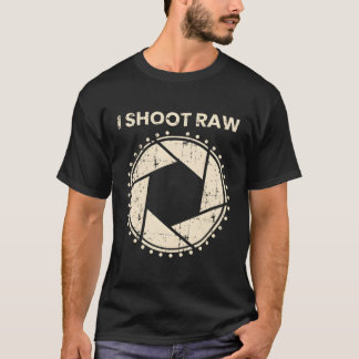 Camiseta Fotógrafo I Disparo Con Una Cámara Cruda