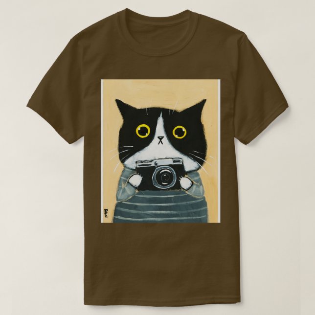 Camiseta Fotógrafo Kitty (Diseño del anverso)