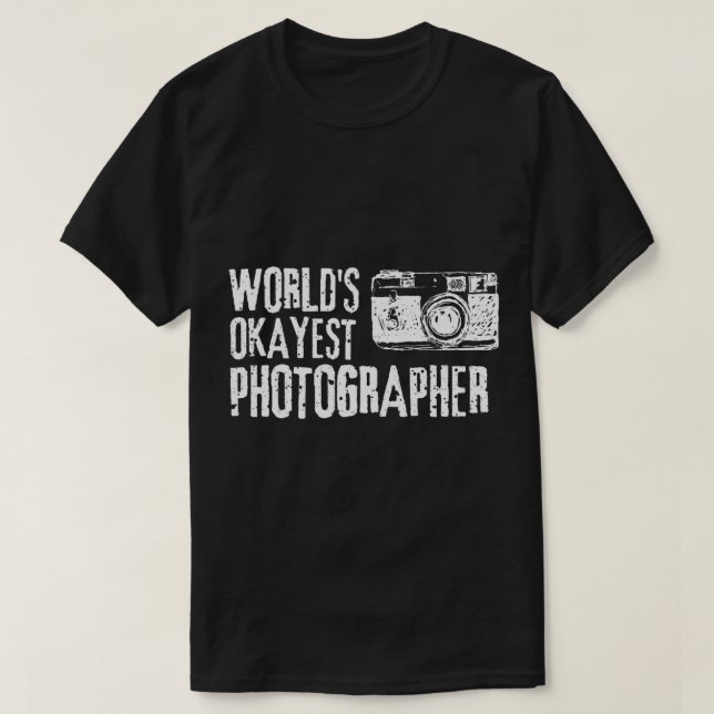 Camiseta Fotógrafo más Okayest del mundo (Diseño del anverso)