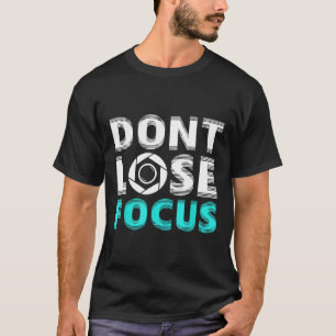 Camiseta Fotógrafo no suelte Focus Camera Blend Retro
