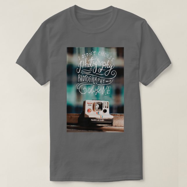 Camiseta Fotógrafo que no elegí fotografía fotográfica (Diseño del anverso)