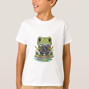 Camiseta Fotógrafo Rana con Niños Cámara