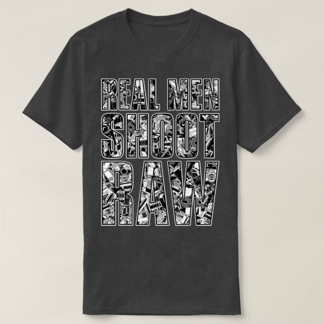 Camiseta Fotógrafo Real Shoot Raw (Diseño del anverso)