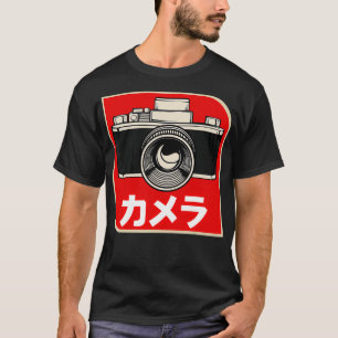 Camiseta Fotógrafo retro de película de cámara analógica ja