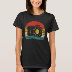 Camiseta Fotógrafo retro vintage de cámara Gra