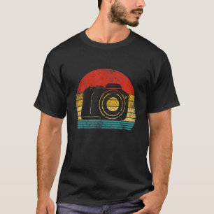 Camiseta Fotógrafo retro vintage de cámara Gra