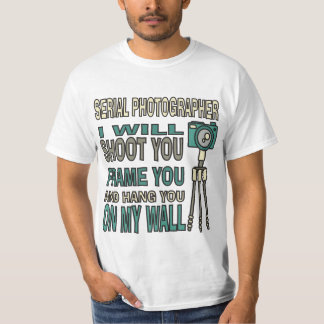 Camiseta Fotógrafo serial divertido