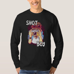Camiseta Fotógrafo Shot Boy Photo Camera Lens Fotografía
