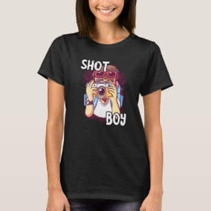 Camiseta Fotógrafo Tomó Foto De Niño Cámara Objetivo Fotogr