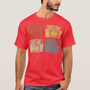 Camiseta Fotógrafo veterano retro camer