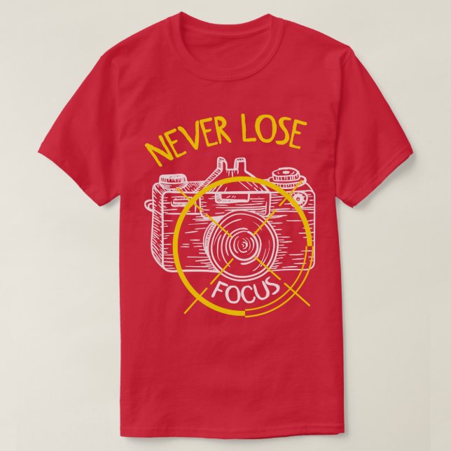 Camiseta Fotógrafo Vintage I con enfoque (Diseño del anverso)