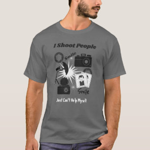 Camiseta Fotógrafos divertidos sobre el tema de la fotograf