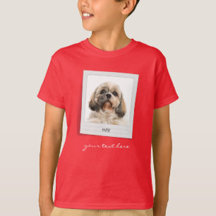 Camiseta Fotograma fotográfico de cumpleaños de perro de va