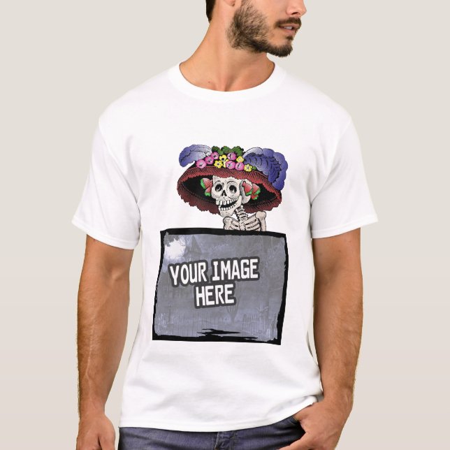 Camiseta Fotograma fotográfico de Dia de los Muertos [camis (Anverso)