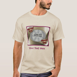 Camiseta Fotograma fotográfico de papá de béisbol personali