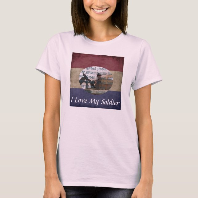 Camiseta Fotograma fotográfico que amo a mi Personalizado d (Anverso)