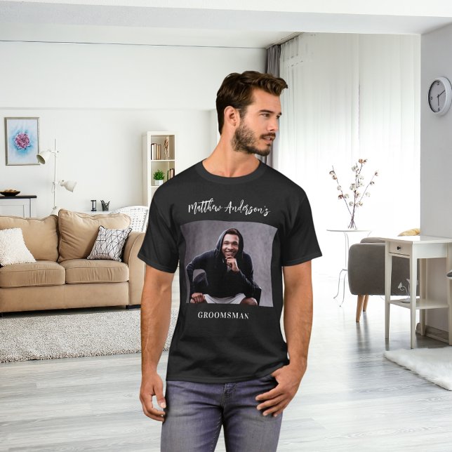 Camiseta Fotomontaje de fotografía groomsman (Subido por el creador)