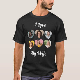 Camiseta Fotomontaje personalizado "Amo a mi esposa"