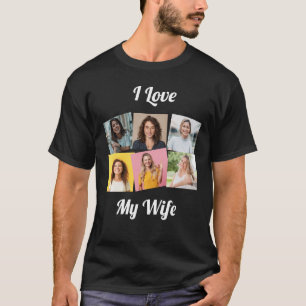 Camiseta Fotomontaje personalizado "Amo a mi esposa"