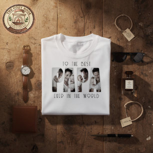 Camiseta Fotomontaje personalizado del mejor papá del mundo