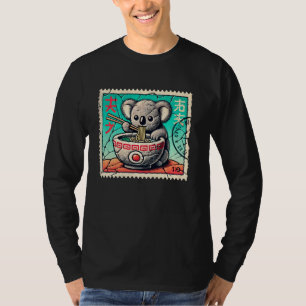 Camiseta Fotos de arte japonés estampando fideos Koala Joey