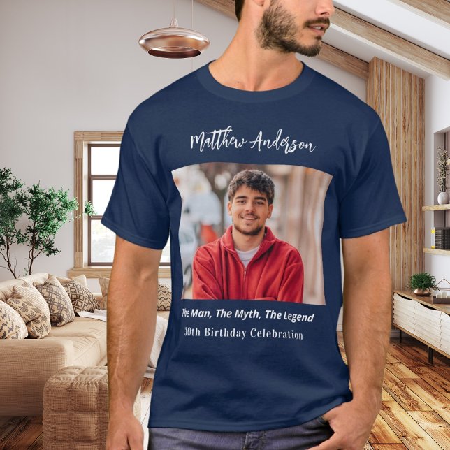 Camiseta Fotos de cumpleaños mito leyenda nombre divertido  (Subido por el creador)