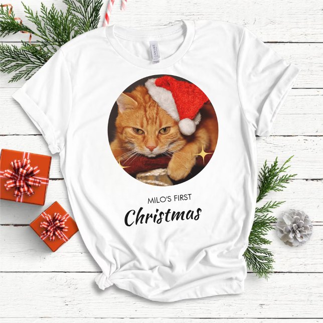 Camiseta Fotos de gatos divertidos durante la primera Navid (Subido por el creador)