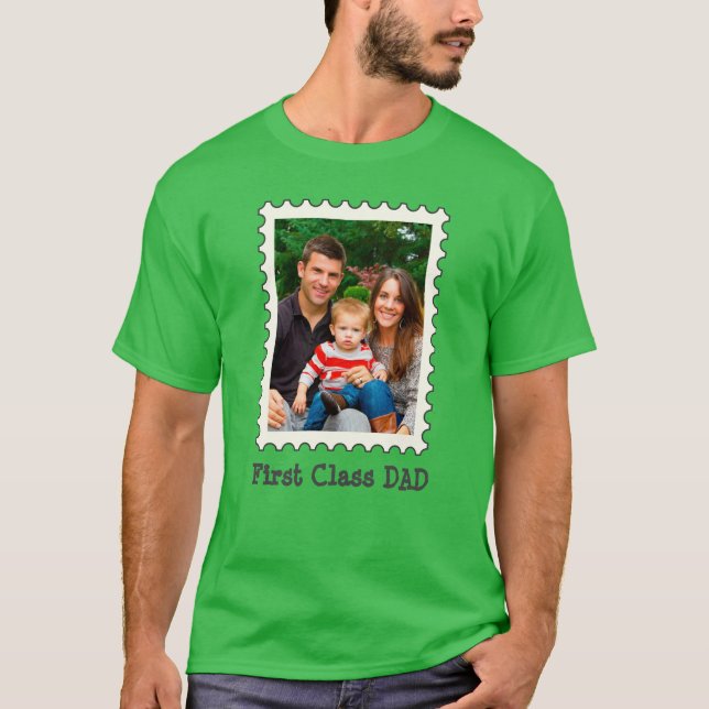 Camiseta Fotos de la primera clase de DAD del mejor papá de (Anverso)