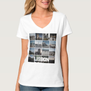 Camiseta Fotos de Lisboa mosaico, Portugal