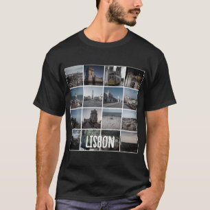 Camiseta Fotos de Lisboa mosaico, Portugal