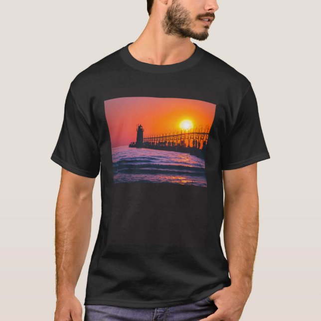 Camiseta Fotos de MDP - Atardecer en la afluencia de las co (Anverso)