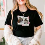 Camiseta Fotos de parejas Personalizados y regalo de texto<br><div class="desc">¡Cree un conservador atemporal con nuestra camiseta de fotos Personalizado para parejas! Personalízalo con tus fotos favoritas de pareja en un diseño de inspiración retro, perfecto para aniversarios, el Día de San Valentín, o simplemente porque. Puedes personalizar con tus fotos y texto. Esta camisa es un regalo único para celebrar...</div>