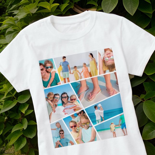 Camiseta Fotos del collage de 9 imágenes de un Personalizad (Subido por el creador)