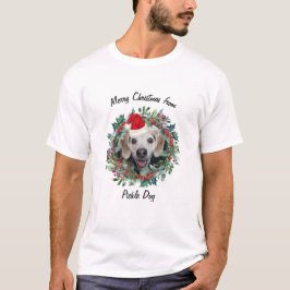 Camiseta Fotos divertidas Mascotas con Navidades de Santa H