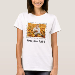 Camiseta Fotos horizontales del bebé de primera clase mejor