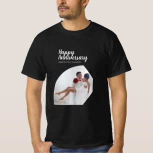 Camiseta Fotos modernas amor a esposa esposa feliz aniversa
