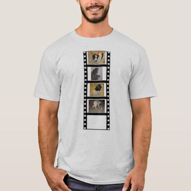 Camiseta Fotos personalizadas de la tira de película (Anverso)