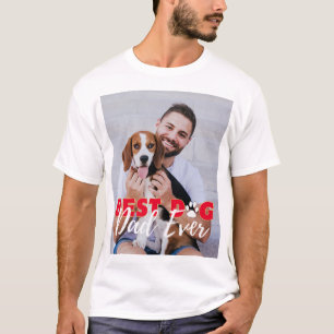 Camiseta Fotos Personalizadas de Mejor Papá Perro