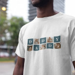 Camiseta Fotos y regalos de papi verde de los padres de la<br><div class="desc">Una moderna foto de los padres de un collage es un regalo personalizado que combina múltiples fotos de un padre o una figura del padre de una manera creativa y elegante. Implica seleccionar varias imágenes significativas y organizarlas en un formato de collage, a menudo con diseños superpuestos o similares a...</div>