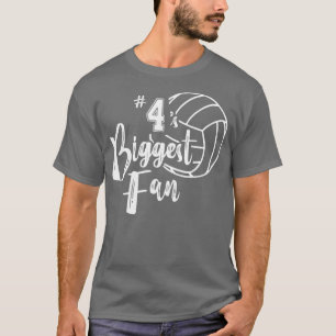 Camiseta Four 4s Biggest Fan  Volleyball Mom Volleyball Dad