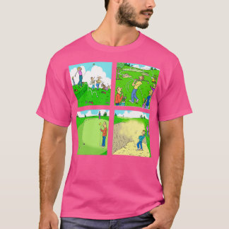 Camiseta Four Fun Golf Illustration Scenes