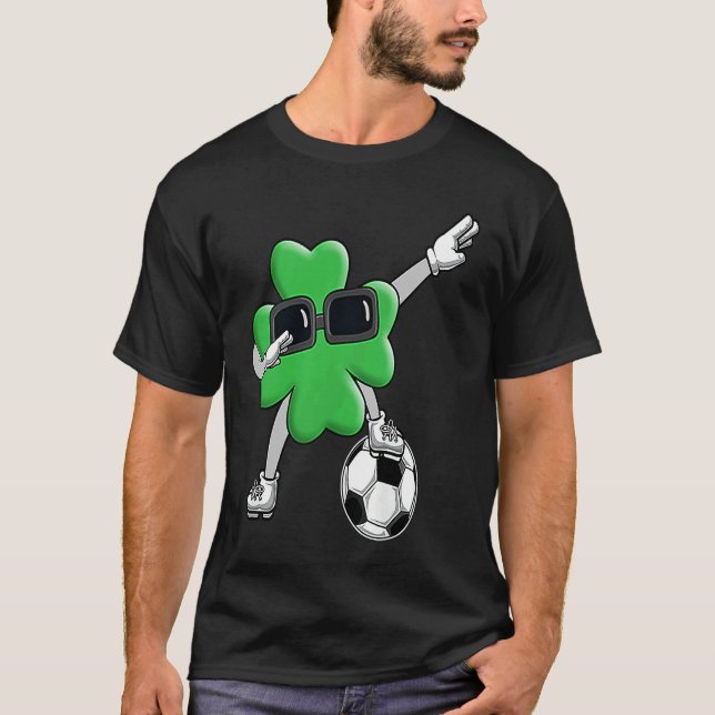 Camiseta Four Leaf C Soccer Patrick's Day Lucky Day (Anverso)