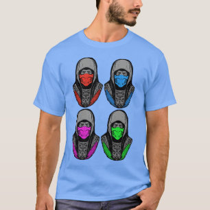 Camiseta Four Ninjas Pose v1