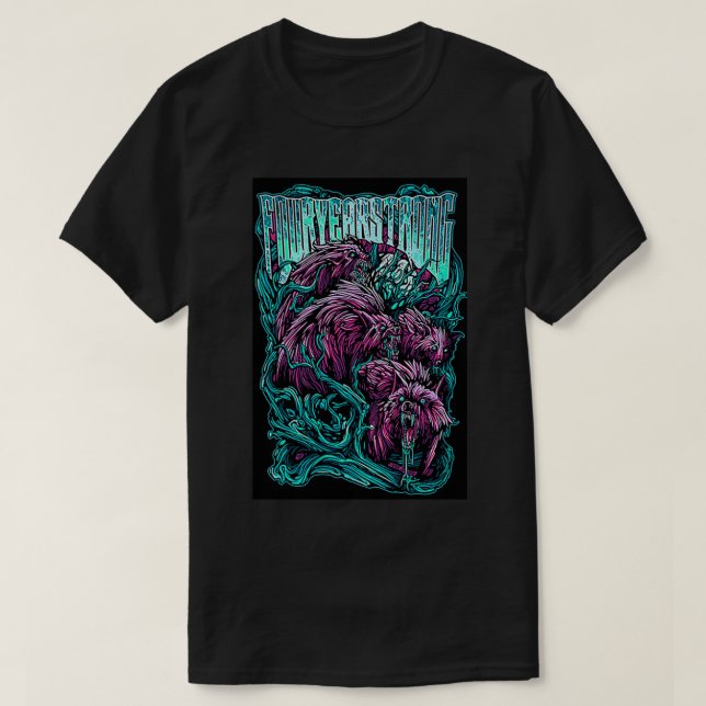 Camiseta Four Year Strong Wolves   (Diseño del anverso)