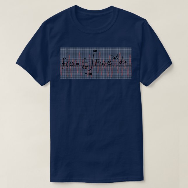 Camiseta Fourier transform (Diseño del anverso)