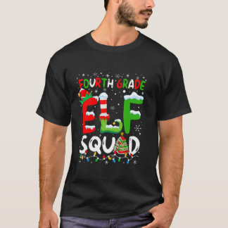 Camiseta Fourth Grade ELF Squad Funny Christmas ELF Student