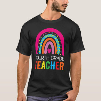 Camiseta Fourth Grade Rainbow Girls Boys Teacher Team 4th G