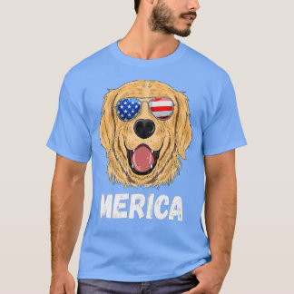 Camiseta Fourth Of July Dog American Flag July 4th Labrador