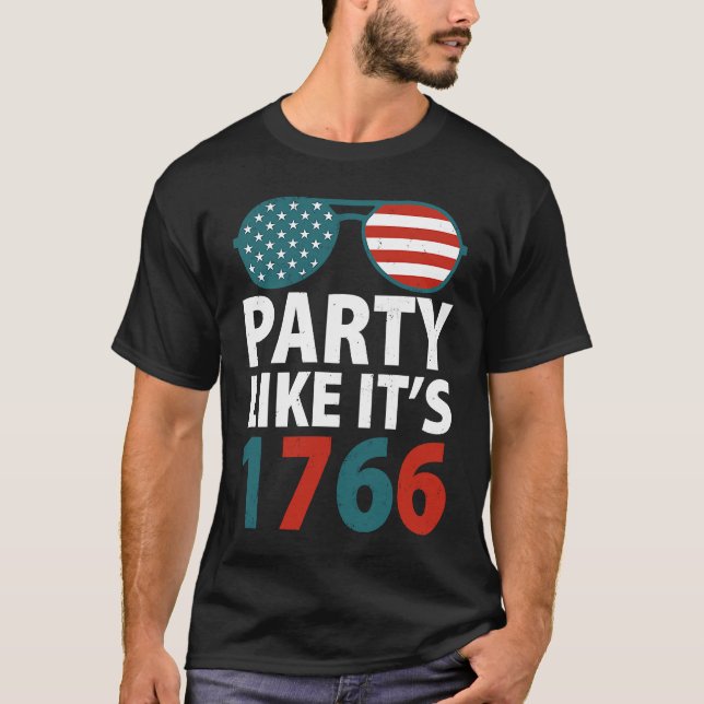 Camiseta Fourth Of July Party Like It Is 1776 Independece D (Anverso)